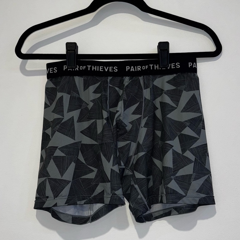 Pair of Thieves Men's Geometric Gray Boxer Briefs